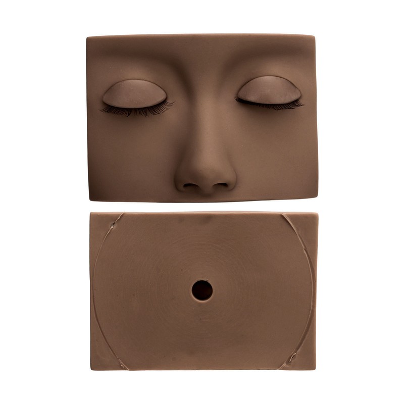 Lash Mannequin Head with 3 Pairs Replaceable Eyelid Silicone Eyelash