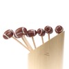 BambooMN 3.9" Decorative Sports Ball End Bamboo Cocktail Fruit Sandwich