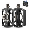 MTB Pedals Aluminum Aolly SPD Flat Dual Platform with Cleats
