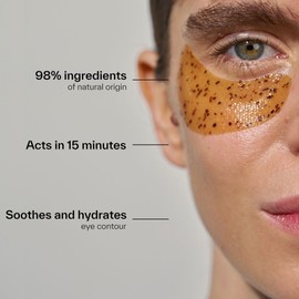 DAY+ | Moisturising Eye Patches | Hydrates & Soothes Tightness Around the Eyes | Toned, Fresh & Smooth Appearance | White Tea, Rooibos, Soursop | 98% Natural Ingredients | Pack of 6 Pairs