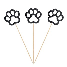 Dog Print Centerpiece Sticks, 12-Pack Table Topper Double-Sided Birthday Baby Shower Party Decorations