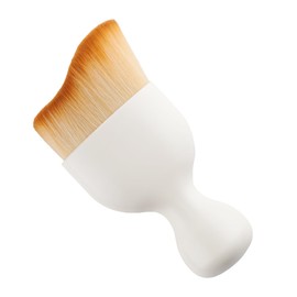 alpmosn Car Duster Brushes Interior Detailing Tool Curved Design Dirt Dust Clean Brushes for Air Conditioner Vents, Dashboard Engine Compartment, Car Interior Cleaner Accessories(White & Brown)