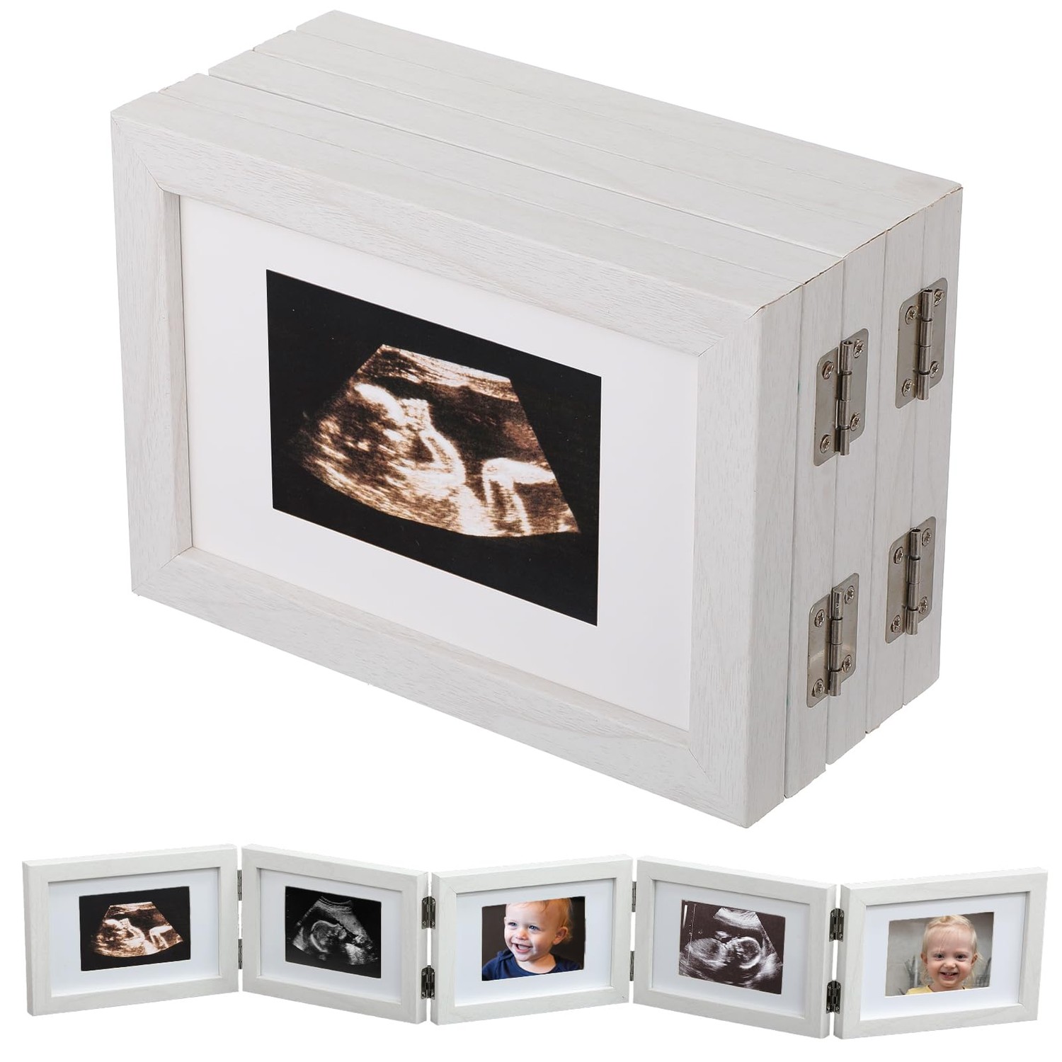 5 Folding Sonogram Picture Frame for Expecting Parents- 4.7