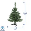 Harbour Housewares Artificial Christmas Tree - 58cm / 2ft -