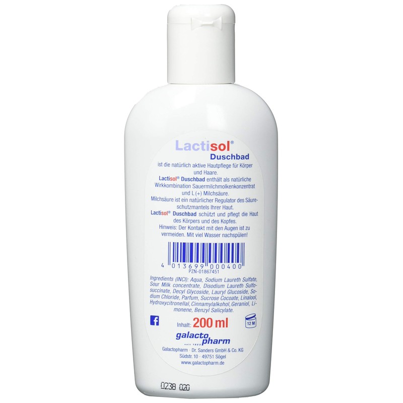 Galactopharm Lactisol Shower Bath 200 ml