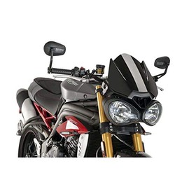 Puig Sport Windscreen (Black) for 15 Triumph ST-Tripler