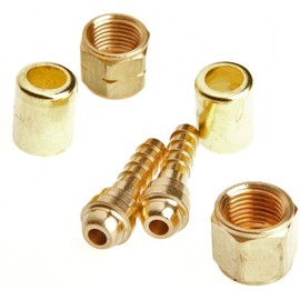 1/4" ID Hose Repair Parts Kit, Welding Torch Twin 'B' Size Fittings with Crimper