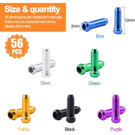 Bike Cable End Caps Bike Brake Cable End Tips, 56Pcs Bike Brake End Crimp Cable Caps,Cable End Crimp Bike Cable End Caps,Bike Cable End Crimp Bike Brake Cable Caps Bike Cable End Caps Bike Cable Crimp