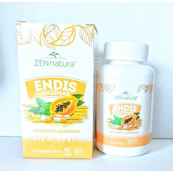 ZENnatura ENDIS ENZIMAS 500 mg - ZENnatura ENDIS ENZIMAS 90 Capsules 