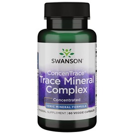 Swanson Concentrace Trace Mineral Complex 60 Veg Capsules