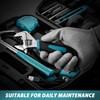 ALEAPOW 124PCS 4V Cordless Screwdriver Tool Kit Set, 6+1 Torque