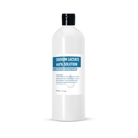 Sodium Lactate 60% (16 Ounce / 472 mL), Sodium Lactate Liquid for Soap and Lotion Making Natural Preservative and Buffering Agent, Natural Humectant Harder Bar of Soap