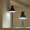 DEELUX Table Lamp Dimmable Wireless (Black, 2 Pieces)