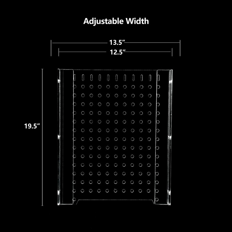 Acrylic Fish Tank Divider,10/15/20/55/75/125Gallon Tank Divider,Adjustment Clear Fish Tank Separator