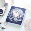 Hero Arts HP111 Winter Forest Letterpress and Foil Plate