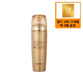 Tony Moly 인텐스케어 골드24K 스네일 토너+사은품/골드24k 스네일 마스크 시트 3매 추가증정 Intense Care Gold 24K Snail Toner + Gift/Additional 3 Sheets of Gold 24K Snail Mask