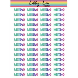 Meeting Planner Sticker | Libby and Lou Sticker Co