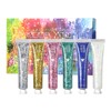 JasCherry 6 Colours Body Glitter Gel, Mermaid Sequins Face Glitter