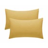 Pillow Cases 2 Pack Ochre Pillow Covers 50X75CM Hotel Quality