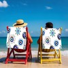 JKJNLHJE Evil Eye Beach Towels Oversized,Microfiber Sand Free Beach Towels
