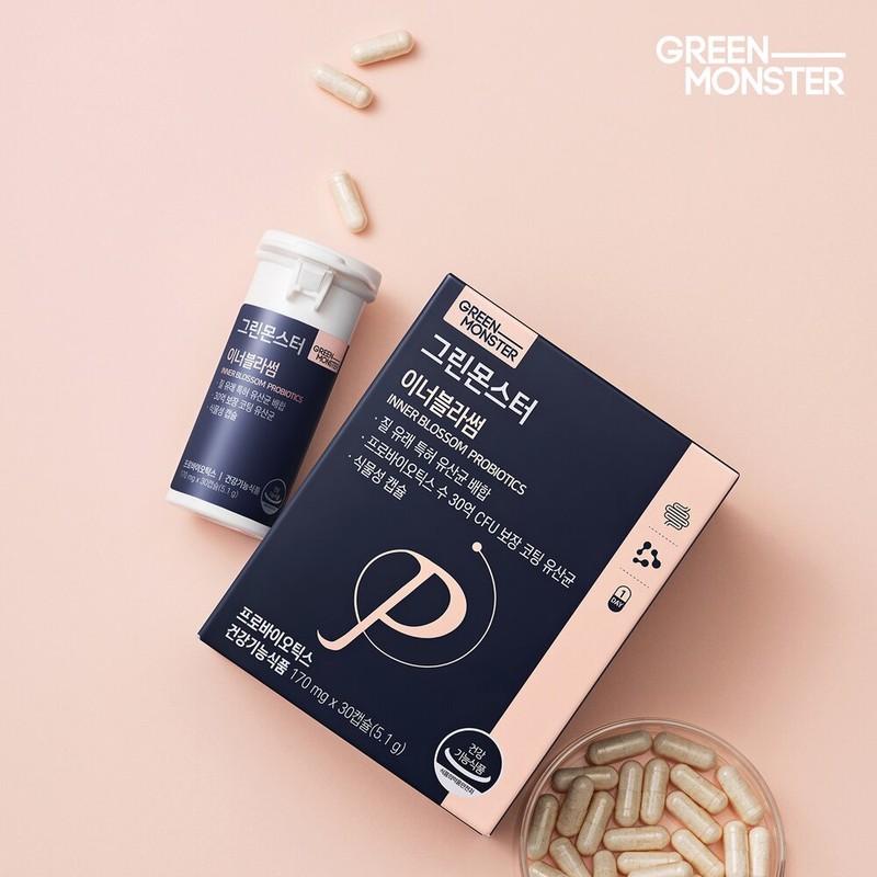 GREEN MONSTER Inner Blossom Probiotics (30-day supply) - GREEN MONSTER