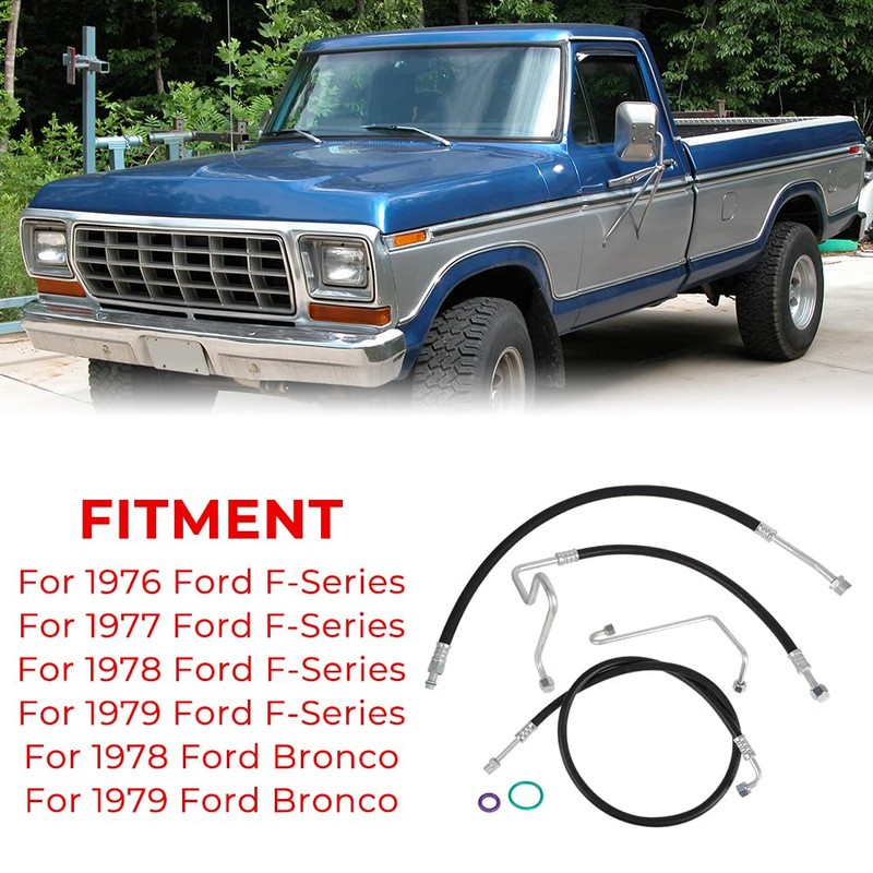 AUTOVIC A/C Hoses Lines Set for Ford F-100 F-150 1976