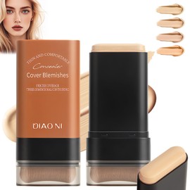 Base De Maquillaje En Barra Flawless Eraser, Base De Maquillaje Coreana Hidratante Y Ligera Con Brocha, Maquillaje En Barra Multiusos, Resistente Al  