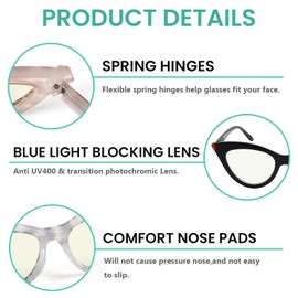 Eyekepper 12-Pack Cat Eye Blue Light Blocking Reading Glasses for Women Computer Readers Ladies +2.00