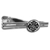 Firefighter Firemen Maltese Cross - Black Round Tie Bar Clip