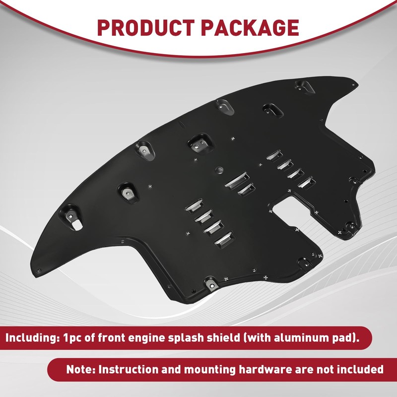 KUAFU Front Engine Splash Shield Compatible with 2016-2020 Kia Sorento