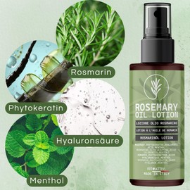 Healthy and Strong Hair Oil 100ml Promotes Growth and Strengthens Hair Roots Natural Formula 100% Made in Italy Leaves No Residue Aromatherapy Ready to Use