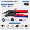 SN-58B Ratcheting Crimper for Open Barrel Terminals – AWG 24–16