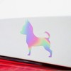 Transparent Decal Stickers of Chihuahua 2 (Hologram) Premium Waterproof Vinyl