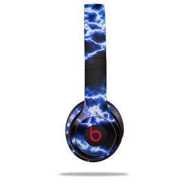 WraptorSkinz Skin Compatible with Beats Solo 4, Solo 3 and Solo 2 Wireless Headphones - Electrify Blue - Decal Vinyl Wrap (Headphones NOT Included)