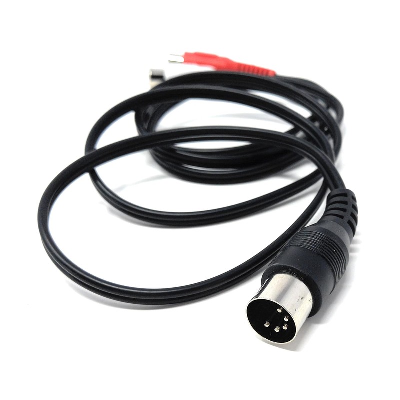 DRUT 1.2m 5 Pin DIN Male to 2 RCA Female