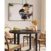 Threshold Pendant Lamp – Black/Gold Finish– New and sealed