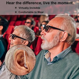 True Hearing Aids Not Amplifier Digital Rechargeable Hearing Aids for Seniors With Noise Cancellation Hearing Aid,OTC (Skin)