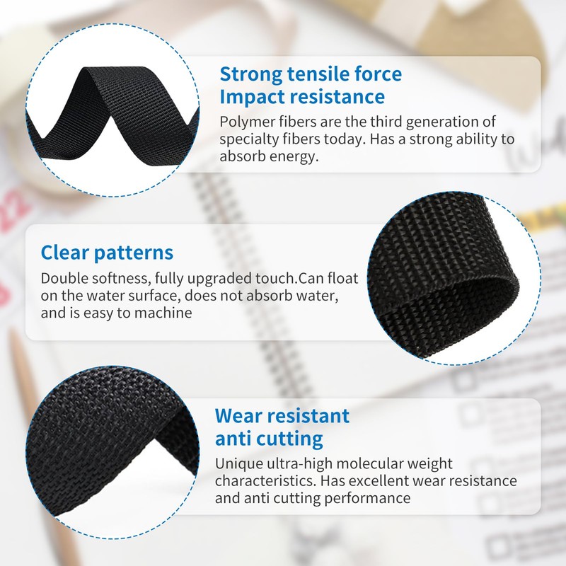 Webbing Strap, 5M x 2.5cm Heavy Duty Webbing Strap Tape