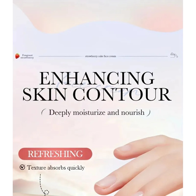 Crema Hidratante Nutritiva De 3 Fresas.