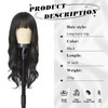 AISI QUEENS Black Wig for White Women,Synthetic Wig Black Wig