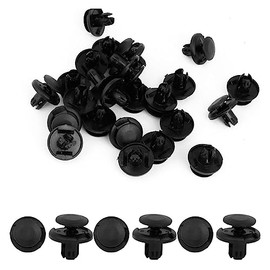 25pcs Car Body Trim Clips, Plastic Rivet Fasteners Universal Auto Black85