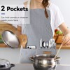 NLUS 2 Pack Cooking Aprons for Women with Pockets, Adjustable