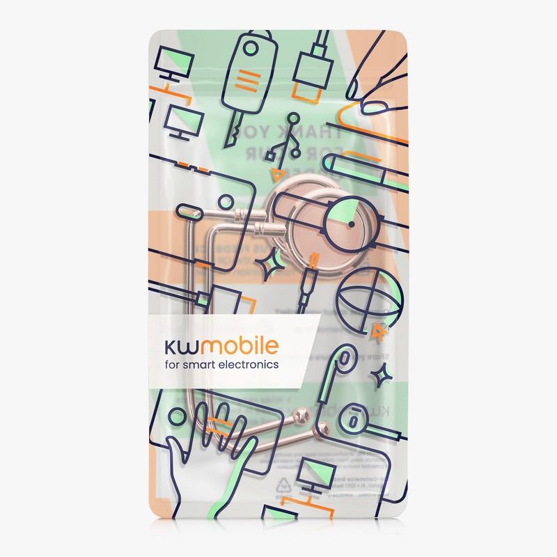 kwmobile 2 x Table Handbag Holder Hook - Non-Slip Bag