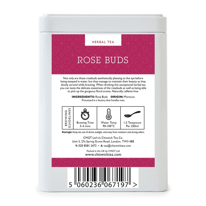 Pink Rose Buds Premium Loose Leaf Herbal Tea - Chiswick