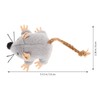 LUOZZY Interactive Cat Toys Plush Mice Playthings Gray Mouse Shape