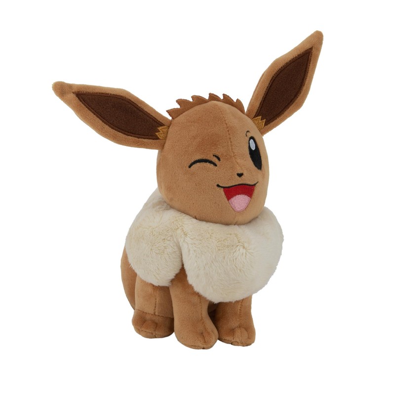 Pokémon Pokémon PKW3079-20 cm Plüsch - Evoli, offizielles Plüsch