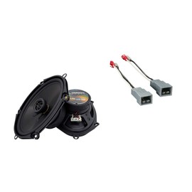 Harmony Audio Compatible with Ford Thunderbird 1983-1988 Rear Deck Factory Replacement HA-R68 Speakers