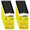 HearClear Size 10 PR230 1.45V Hearing Aid Batteries Yellow Tab
