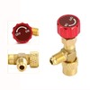 Areyourshop R410A Refrigeration Charging Valve Adapter 1/4" SAE Male to