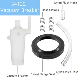 NSNIBEIGE 34122 RV Toilets Vacuum Breaker Kit, Toilets Water Valve Kit for Thetford Aqua Magic Style II, Style Lite, Style Plus, and Residence RV Toilet Models